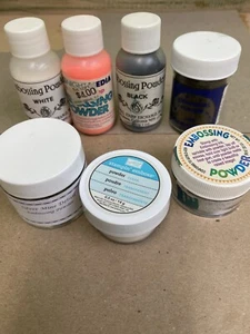 lot of embossing powders 7 Different Colors And Brands - Picture 1 of 8