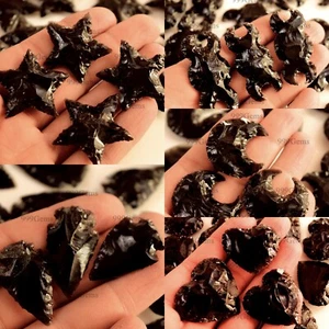 Obsidian Crystal Metaphysical Glass Carving Gemstone Chakra Reiki Healing - Picture 1 of 55