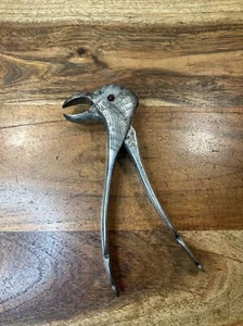 Vintage Metal Handheld Nutcracker Bird Parrot Head - Picture 1 of 14