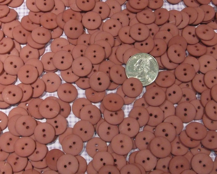 Hand Dyed ½" Round BUTTONS, 2 Holes, Assorted Colors, Lots of 20 or Mixed 40 - Image 1 of 1