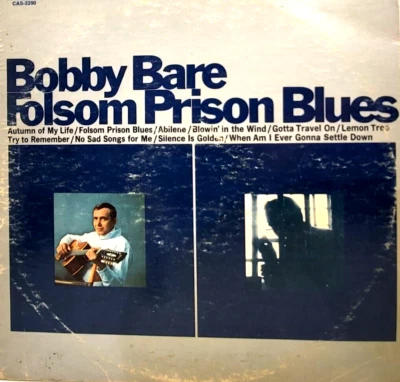 Bobby Bare – Folsom Prison Blues 1969 LP Vinyl Record Album (P10) - Image 1 of 4