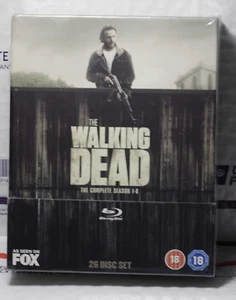 NEW WALKING DEAD SEASON 1-6 BLU-RAY BOXSET! 26 DISC UK IMPORT+REGION B! SEALED - Picture 1 of 6