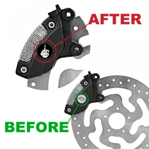 Skeleton Flip Off Brake Caliper Inserts Fits Harley Davidson Brembo Touring - Bild 1 von 6