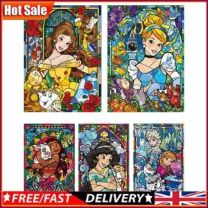 Kits de pintura de diamantes de princesa 5D hágalo usted mismo taladro redondo completo diamantes de imitación decoración de pared - Imagen 1 de 17