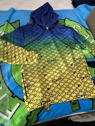 ??Felpa con cappuccio uomo XL OFF WHITE MONOGRAM ATLETICA NUOVA con etichette??