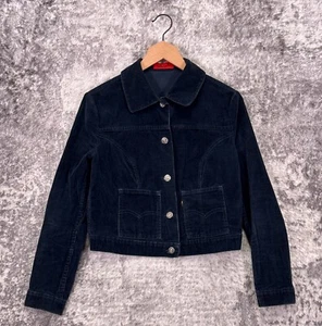 Vintage 70s Miss Levis Jacket XS Womens Blue Corduroy Retro - Picture 1 of 8