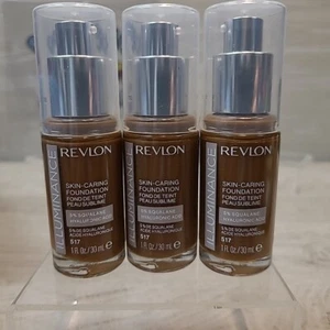 Base para el cuidado de la piel Revlon Illuminance 517 ámbar 1 oz NUEVO lote de 3 - Imagen 1 de 2
