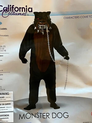 Disfraz de Halloween Monster Dog Scary Child Mono Máscara Talla L Piezas de limo Usado en Excelente Condición Foto 1 de 4