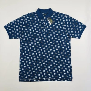 Polo Ralph Lauren Talla LT Para Hombres Floral Azul Camisa Grande Alta Hibisco AOP - Imagen 1 de 18