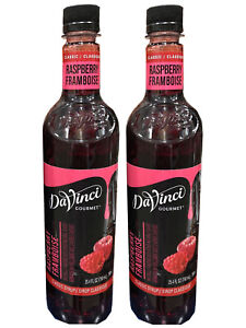 Davinci Gourmet Classic Raspberry Beverage Syrup 750 Ml Certified Kosher 2 Pack