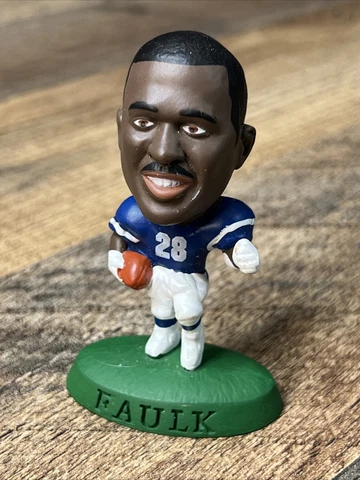 MARSHALL FAULK INDIANAPOLIS COLTS 1996 CORINTHIAN HEADLINER 3" FIGURE NFL014 Cover