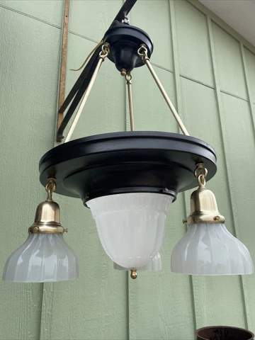 Antique Original 4 Light Sheffield Style Hanging Chandelier Cover