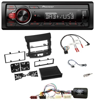 Pioneer MP3 1DIN DAB USB Lenkrad Autoradio für Mitsubishi Outlander aktiv 2007-2 - Bild 1 von 4