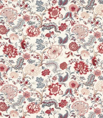 Tela de cortina Sanderson 'SALISBURY JACOBEAN' 3,6 METROS MADDER ROSE 100% cáñamo Foto 1 de 4