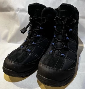 Lands End Boots Black Waterproof Hiking Snow Outdoor Uk 7.5 - Picture 1 of 10