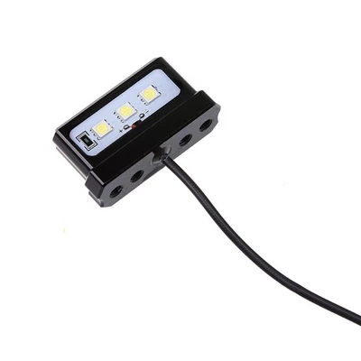 12V Universal CNC Aluminum Motorcycle White Number License Plate Light LED - Image 1 of 4