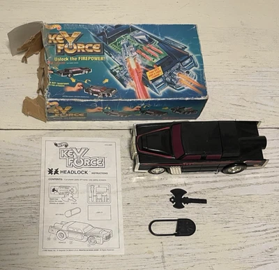 Hot Wheels Key Force Black Lincoln carro completo 3724 1992 Mattel Rockets Cannon - Imagem 1 de 4