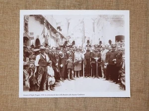 Nel 1930 Anzano di Puglia Cittadinanza dona la Bandiera ai Carabinieri Foggia - Picture 1 of 1