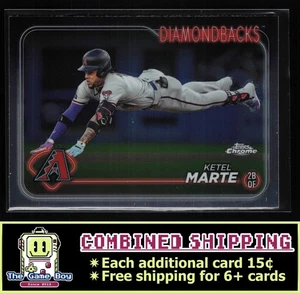 2024 Topps Chrome #35 Ketel Marte Arizona Diamondbacks - Picture 1 of 2