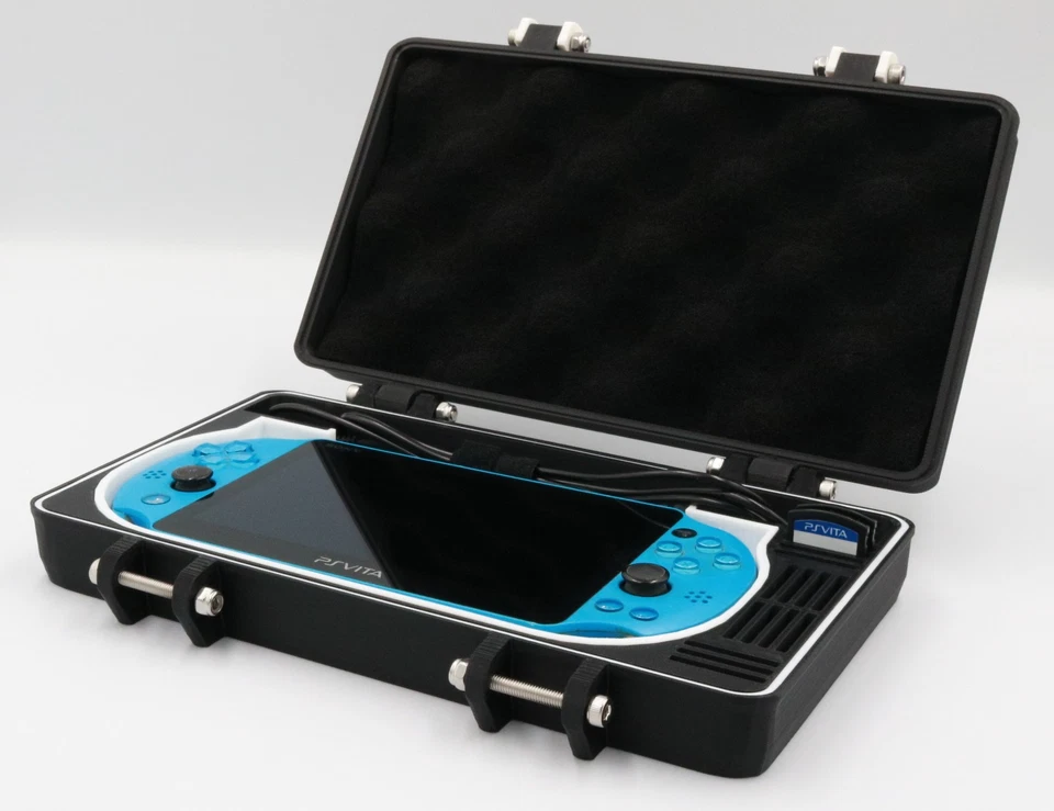 Custodia protettiva robusta per PS Vita 2000 con cuscino in TPU e O-ring - Immagine 1 di 4