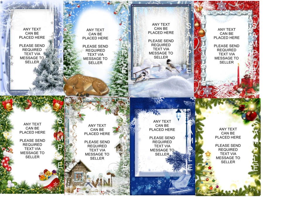 Personalised Laminated Christmas/Weatherproof Grave Memorial/Remembrance Card - Image 1 of 1