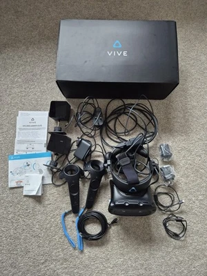 HTC Vive Cosmos Elite VR Headset Complete Set System Virtual Reality Working VR - Image 1 of 4