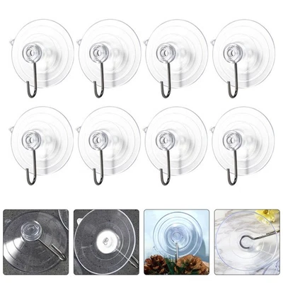 10pcs Multipurpose Suction Cup Hooks Convenient Hooks Multipurpose Fixator Hook - Image 1 of 4
