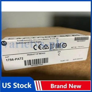 Nuovo sigillo di fabbrica AB 1756-PA72 ControlLogix alimentatore AC 1756PA72 US tasse gratuite - Foto 1 di 3