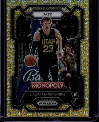 2023-24 Panini Prizm Monopoly #85 Lauri Markkanen Gold Millionaire Shimmer #/500 - Image 1 of 2