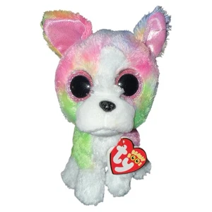 Ty Beanie Boo Isla Bulldog Claires Exclusive Colorful Neon 6” Tags MWMT May 11 - Picture 1 of 6