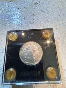 1924 Liberty Standing Quarter - Uncirculated.  Bronze color - Picture 1 of 2