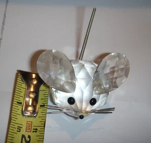 Swarovski Crystal Mouse 1-7/8" TALL - No Box OR BASE? - Picture 1 of 2