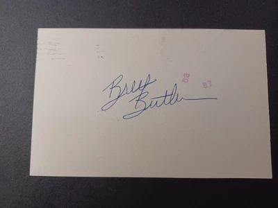 Postal del gobierno firmada por Brett Butler GPC - Bravos, Indios, Gigantes, Dodgers Foto 1 de 2