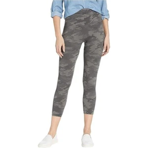 SPANX Damen Look At Me Now High Waist Leggings Camo Print Grün Größe M - Bild 1 von 4