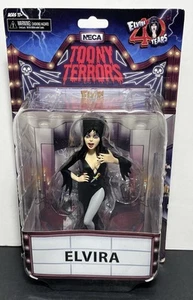 Modellino NECA Toony Terrors ELVIRA Mistress Of The Dark 6" Elvira 40 anni nuovo con scatola - Foto 1 di 6