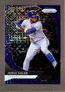 2020 Panini Prizm #8 Jorge Soler Blue Mojo Prizm /175