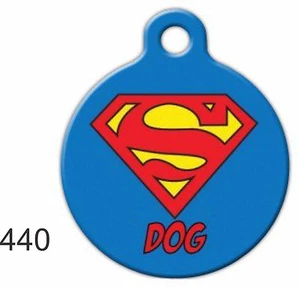 Pet Tags Dog Tags Super Dog Pet ID tag for Dog and Cat Collars Super man - Bild 1 von 4