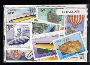 Ballons et Dirigeables - Airship 50 timbres différents oblitérés - Imagen 1 de 1