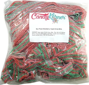 Sour Belts Strawberry Apple 1 Pound ( 16 OZ ) - Picture 1 of 12