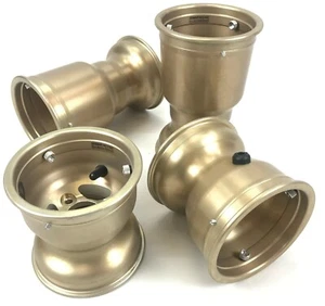 Set of Full Magnesium LV 132 / 212mm Slick Kart Wheel Rims | Alternative to MXC - Picture 1 of 4