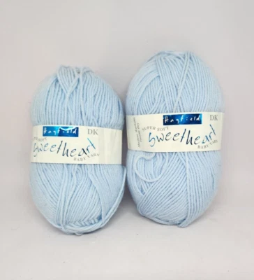 2 madejas HAYFIELD SWEETHEART BABY HIL súper suave 50 g 191 yardas Foto 1 de 4