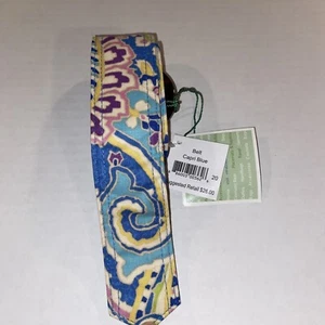 NWT! Vera Bradley Reversible Belt- Capri Blue - Picture 1 of 2