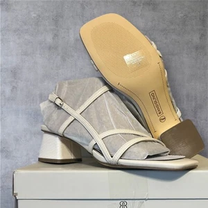 Bandolino Shoes Colby 3 Ivory Sandal Heel Size 7.5 NEW - Picture 1 of 6