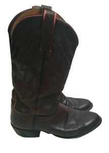 Lucchese 2000 Cowboy Lederstiefel schwarz kirsche Herren Größe 8,5 Western Classic - Bild 1 von 12