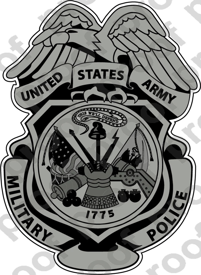 STICKER US ARMY Military Police Badge