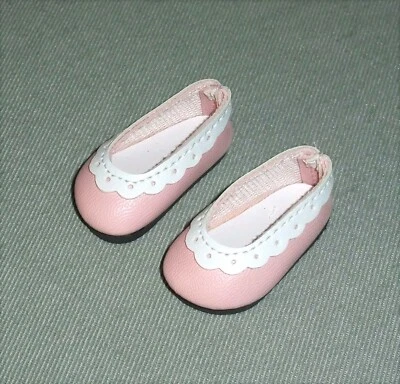 PINK BALLET FLATS DOLL SHOES & SOCKS 46mm for 11" Vogue Littlest Angel - Image 1 of 4