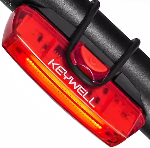 Bike Tail Light USB Rechargeable - Super Bright LED Rear Bicycle Light Clip on a - Picture 1 of 12