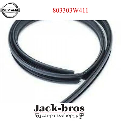 Nissan Original OEM Cristal Corre Goma Puerta Delantera, Derecha Japón 803303W411 Foto 1 de 4