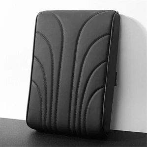Car Center Console Armrest Cushion Mat Pad Cover PU Leather Arm Rest Protection - Foto 1 di 9