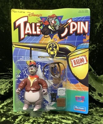 Figura de acción Disney’s Tale Spin Baloo 1991 Playmates sellada sin perforar Foto 1 de 4